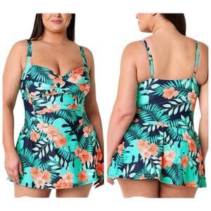 Liz Claiborne Women's Plus Swim Dress-Size 24W